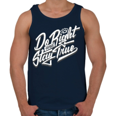 PRINTFASHION Jóság és hűség - Férfi atléta - Sötétkék