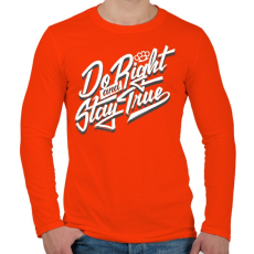PRINTFASHION Jóság és hűség - Férfi hosszú ujjú póló - Narancs