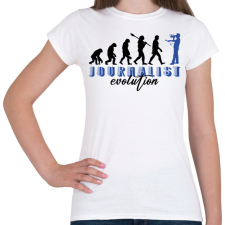 PRINTFASHION Journalist evolution - Női póló - Fehér női póló