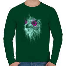 PRINTFASHION Józan ész - Férfi pulóver - Sötétzöld férfi pulóver, kardigán