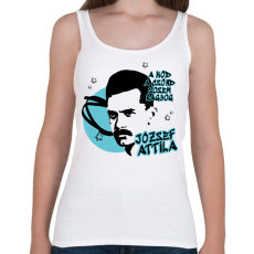 PRINTFASHION József Attila- A köd, a csönd - Női atléta - Fehér