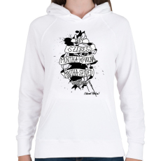 PRINTFASHION József Attila Szív - Női kapucnis pulóver - Fehér