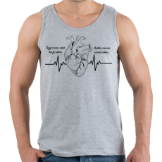 PRINTFASHION József Attila szíve - Férfi atléta - Sport szürke