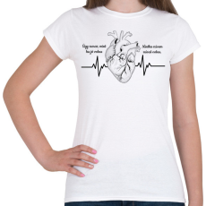 PRINTFASHION József Attila szíve - Női póló - Fehér