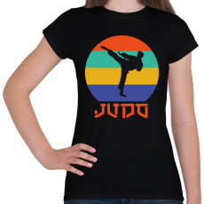 PRINTFASHION Judo - Harcművészet - Női póló - Fekete