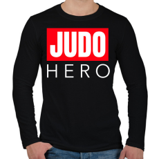 PRINTFASHION JUDO HERO - Férfi hosszú ujjú póló - Fekete