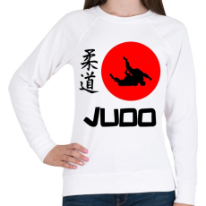 PRINTFASHION Judo Japán - Női pulóver - Fehér