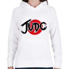PRINTFASHION JUDO - Női kapucnis pulóver - Fehér női pulóver, kardigán