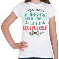 PRINTFASHION Juhász Gyula - Karácsony felé - Női póló - Fehér