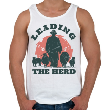 PRINTFASHION Juhász - leading the herd - Férfi atléta - Fehér atléta, trikó