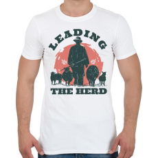 PRINTFASHION Juhász - leading the herd - Férfi póló - Fehér