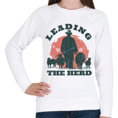 PRINTFASHION Juhász - leading the herd - Női pulóver - Fehér