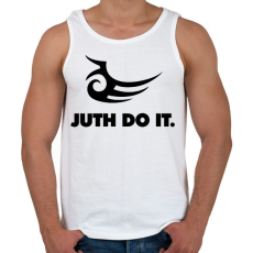 PRINTFASHION Juht do it - Férfi atléta - Fehér