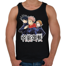 PRINTFASHION Jujutsu Kaisen - Férfi atléta - Fekete