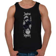 PRINTFASHION Jujutsu Kaisen - Férfi atléta - Fekete