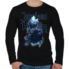 PRINTFASHION Jujutsu Kaisen Gojo - Férfi hosszú ujjú póló - Fekete