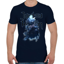 PRINTFASHION Jujutsu Kaisen Gojo - Férfi póló - Sötétkék férfi póló