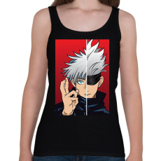PRINTFASHION Jujutsu Kaisen Gojo - Női atléta - Fekete