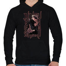 PRINTFASHION Jujutsu Kaisen Gojo Satoru - Férfi kapucnis pulóver - Fekete férfi pulóver, kardigán