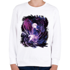 PRINTFASHION Jujutsu Kaisen Gojo Satoru - Gyerek pulóver - Fehér