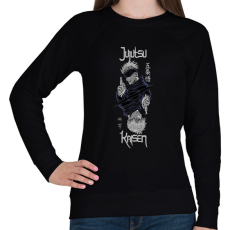 PRINTFASHION Jujutsu Kaisen - Női pulóver - Fekete