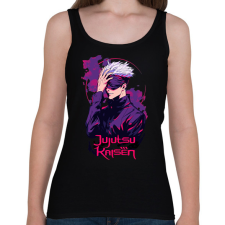 PRINTFASHION Jujutsu Kaisen Satoru Gojo - Női atléta - Fekete női trikó
