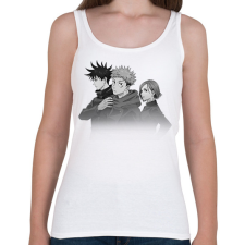PRINTFASHION Jujutsu Trio (1) - Női atléta - Fehér női trikó