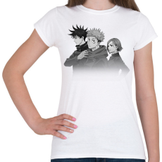 PRINTFASHION Jujutsu Trio (1) - Női póló - Fehér