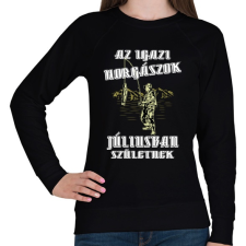 PRINTFASHION Júliusi horgász - Női pulóver - Fekete női pulóver, kardigán