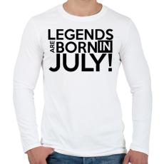 PRINTFASHION July - Férfi hosszú ujjú póló - Fehér