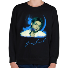 PRINTFASHION Jungkook - Gyerek pulóver - Fekete