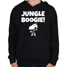 PRINTFASHION JUNGLE BOOGIE - Gyerek kapucnis pulóver - Fekete gyerek pulóver, kardigán