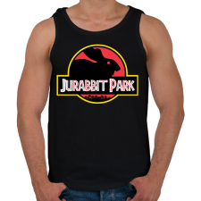 PRINTFASHION Jurabbit Park - Férfi atléta - Fekete atléta, trikó