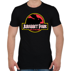 PRINTFASHION Jurabbit Park - Férfi póló - Fekete