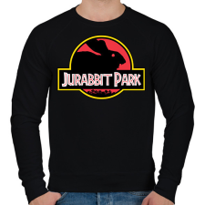 PRINTFASHION Jurabbit Park - Férfi pulóver - Fekete férfi pulóver, kardigán