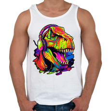 PRINTFASHION Jurassic - Férfi atléta - Fehér