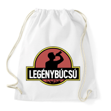 PRINTFASHION Jurassic Park legénybúcsú - Sportzsák, Tornazsák - Fehér tornazsák