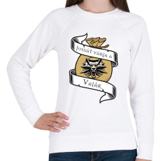 PRINTFASHION Jussát várja a Vaják - Witcher - Női pulóver - Fehér