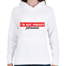 PRINTFASHION Just awesome - Női kapucnis pulóver - Fehér női pulóver, kardigán