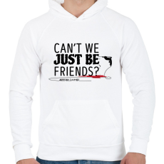 PRINTFASHION Just be friends - Jeffrey Dahmer - Férfi kapucnis pulóver - Fehér