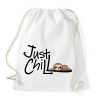 PRINTFASHION Just Chill Lajhár - Sportzsák, Tornazsák - Fehér