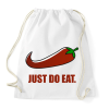 PRINTFASHION Just do eat - Sportzsák, Tornazsák - Fehér