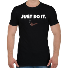 PRINTFASHION JUST DO IT 2 - Férfi póló - Fekete férfi póló