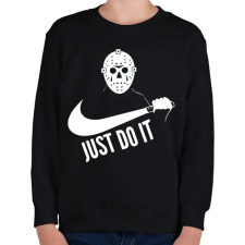 PRINTFASHION Just do it halloween 1 white - Gyerek pulóver - Fekete gyerek pulóver, kardigán