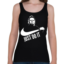 PRINTFASHION Just do it halloween 2 white - Női atléta - Fekete női trikó