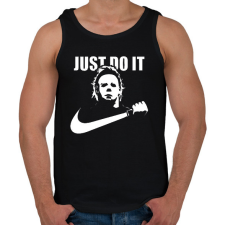 PRINTFASHION just do it Michael Myers - Férfi atléta - Fekete atléta, trikó
