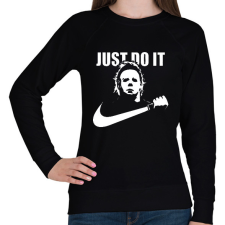 PRINTFASHION just do it Michael Myers - Női pulóver - Fekete női pulóver, kardigán