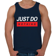 PRINTFASHION Just do nothing - Férfi atléta - Sötétkék