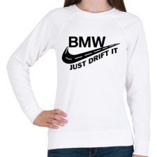 PRINTFASHION Just drift it - Női pulóver - Fehér női pulóver, kardigán