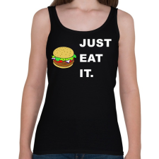 PRINTFASHION just eat it - Női atléta - Fekete női trikó